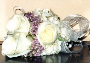 WHITE ROSES CORSAGE  